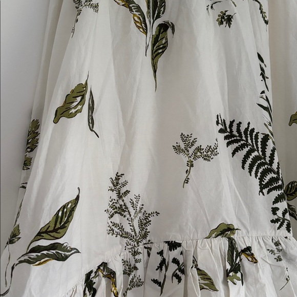 :Price Firm: Anthropologie High-Low Bubble Skirt in Green Pattern - Picture 7 of 12